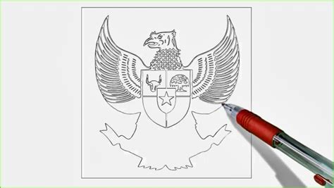 Sketsa Burung Garuda Lengkap, Makna & Cara Menggambarnya – javalaku