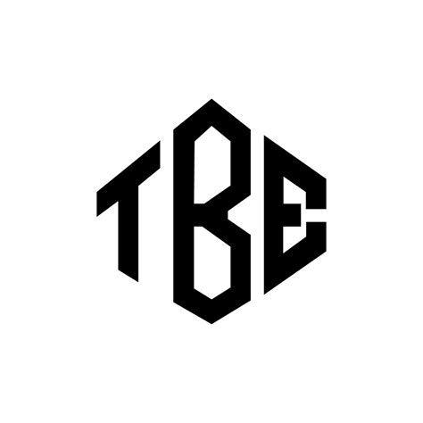 Tbe Letter Logo Design With Polygon Shape Tbe Polygon And Cube Shape