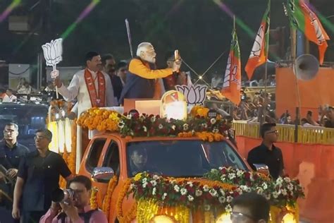 Prime Minister Modi Holds Mega Road Show In Mps Jabalpur The Statesman