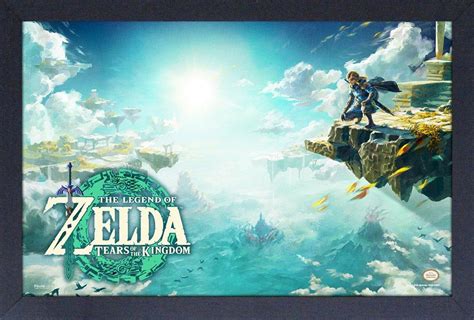 The Legend of Zelda: Tears of the Kingdom 11-in x 17-in Box Art Framed Wall Poster | GameStop