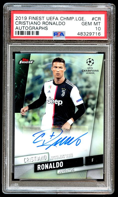 Lot Detail 2019 Topps Finest Uefa Champions League Cr Christiano