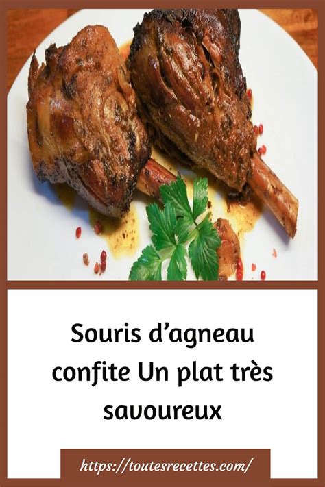 Souris Dagneau Confites Un Plat Tr S Savoureux Toutes Recettes