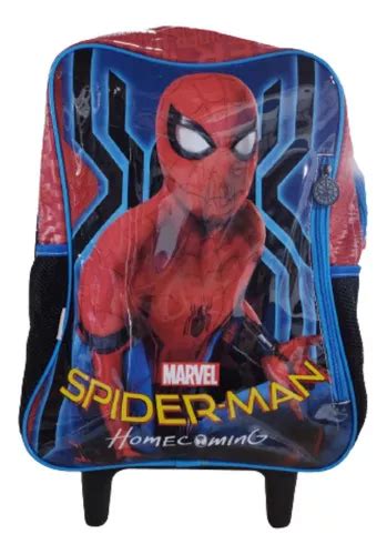 Mochila Escolar Infantil Spider Man Grande Con Rueda Mercadolibre