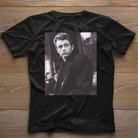 James Dean Slouch Black Adult T Shirt Design T Print Tee Etsy