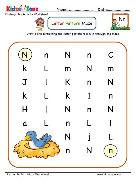 Activity Sheet For Letter N