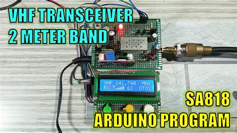 Vhf Transceiver Sa Dra Module Handy Talky Arduino Program Youtube