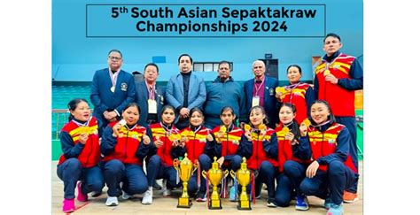 Nagaland Women Sepaktakraw Players Representing Indian Wins Two Gold