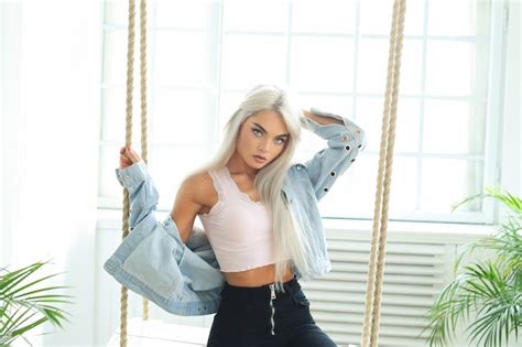 Sexy Lingerie Blonde Model Pictures