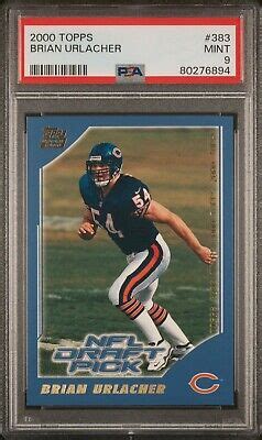 2000 Topps 383 Brian Urlacher RC PSA 9 Mint Chicago Bears HOF EBay