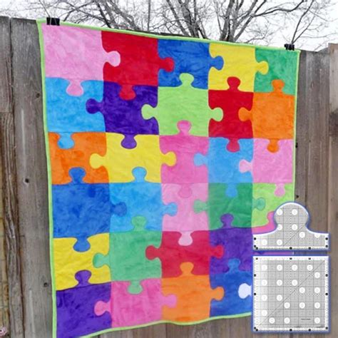 Jigsaw Puzzle Quilt Template Ruler Set