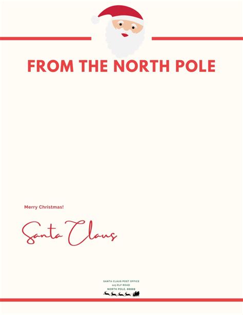 North Pole Letterhead