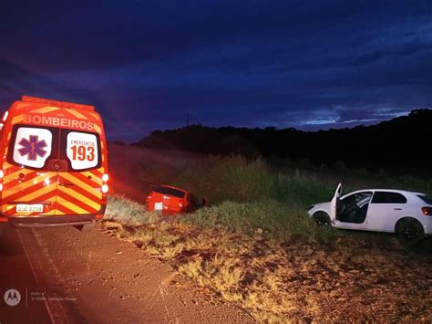 Acidente Entre Dois Carros Deixa Feridos Na Br Em Campos Novos