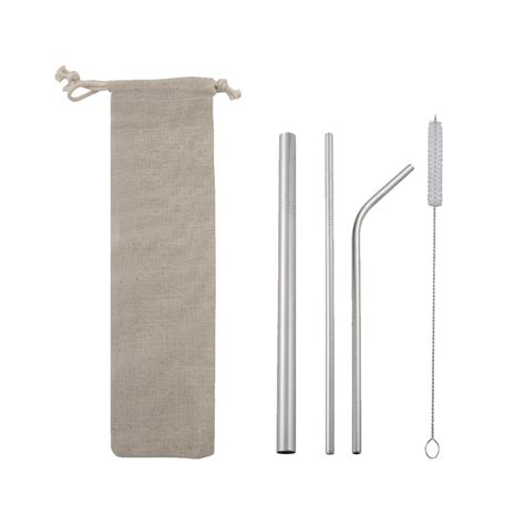 4pcs Stainless Steel Straw Set Apac Merchandise Solution