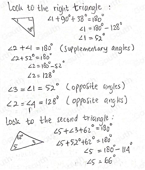 Solved Find The Measures Of Angles Through In The Figure Shown