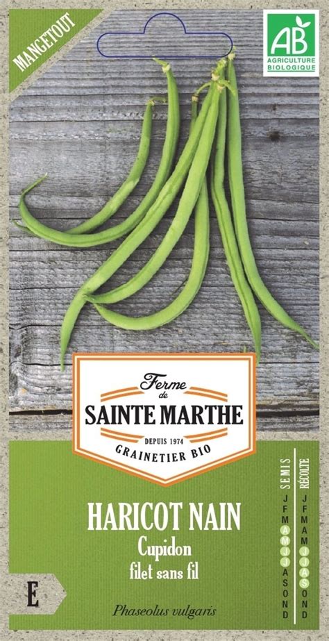 La Ferme De Sainte Marthe Haricot Nain Cupidon Filet Sans Fil