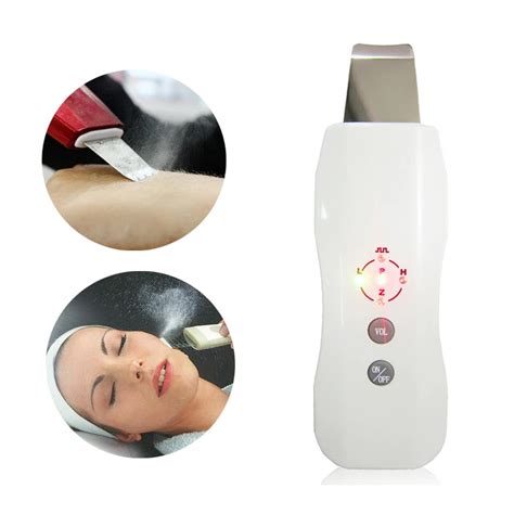 Portable Ultrasound Skin Cleaner Ultrasonic Skin Scrubber Face Peeling ...