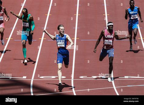 Karsten Warholm NOR Olympiasieger in den 400 Meter langen Hürden der