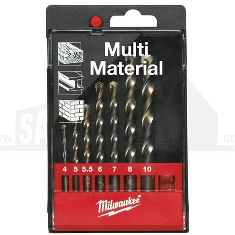 Milwaukee MULTI MATERIAL Drill Bit Set 7pc