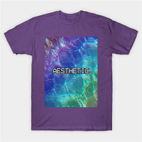 Aesthetic Glitch Seapunk Vhs Ocean Design Classic T Shirt