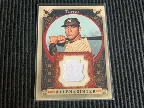 Topps Allen Ginter Gleyber Torres Game Jersey Relic Yankees Ebay