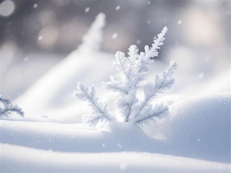 Premium AI Image | A beautiful falling snow background