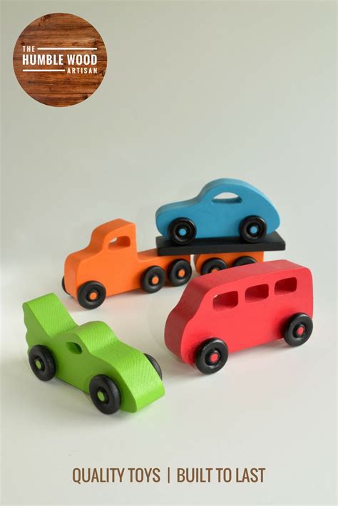 Wooden Toy Cars Set of 4 Wooden Toy Car Wooden Car Wooden | Etsy ...