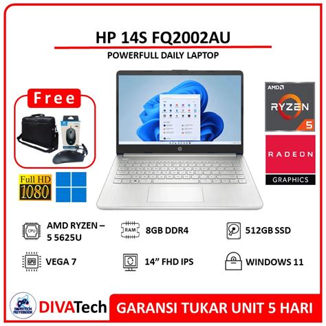 Jual Laptop Hp S Fq Au Ryzen U Gb Gb Ssd Vega Fhd Ips