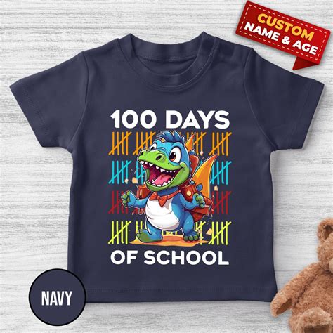 100 Days Of School Dinosaur T Rex Shirt 100th Day Of School Dinosaur