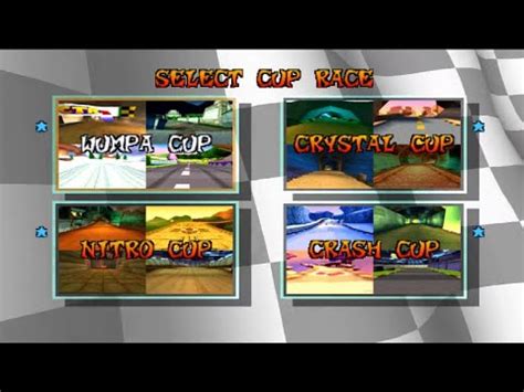 Crash Team Racing CTR Ps1 Arcade Cup Wumpa Crystal Nitro Crash YouTube