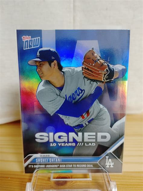 目立った傷や汚れなし大谷翔平 topps now ドジャース サインカード バリエーション エンゼルスの落札情報詳細 ヤフオク落札価格