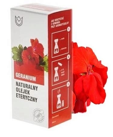 Olejek Eteryczny Geranium Geraniowy Naturalny Olejki Zapachowe Ml