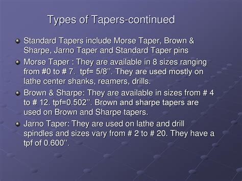 Taper And Taper Turning Ppt Download