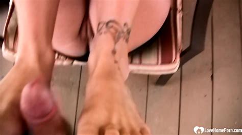 Hot Milf From Office Uses Her Feet On My Coc