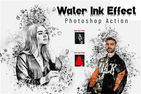 Creativemarket Water Ink Effect Photoshop Action Freegfx U