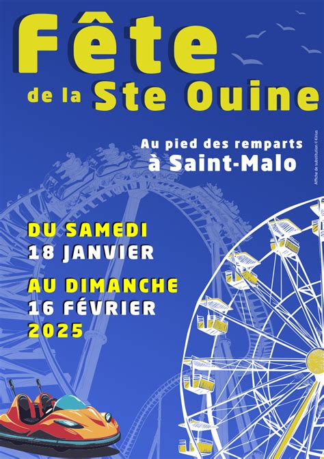 Fête de la Sainte Ouine 2025 Fête foraine Saint Malo info