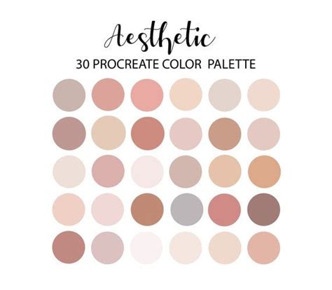 Pastel Procreate Color Palette Hex Code Ipad Color Etsy On Inspirationde