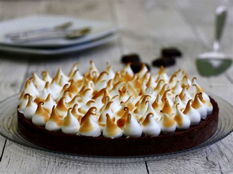 Tarte Au Chocolat Meringu E Recette Par Amandine Cooking