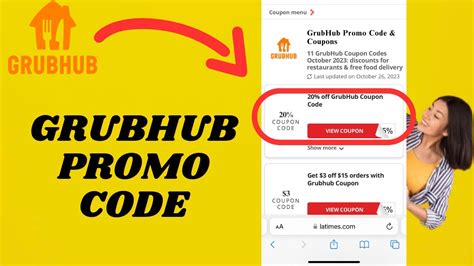 Grubhub PROMO CODE 2024 YouTube