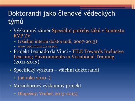 Ppt Doktorsk Studijn Program Speci Ln Pedagogika Powerpoint