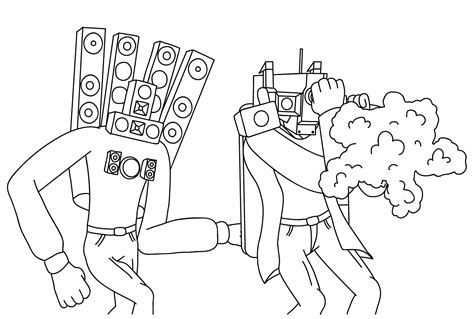 Titan Cameraman Coloring Pages Coloring Pages For Kids And Adults