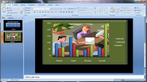 Tutorial Powerpoint 2007 Cara Membuat Tabel Animasi Chart Di Powerpoint Youtube