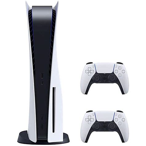 Get Sony PlayStation 5 Console With Two Dualsense Controller - White ...