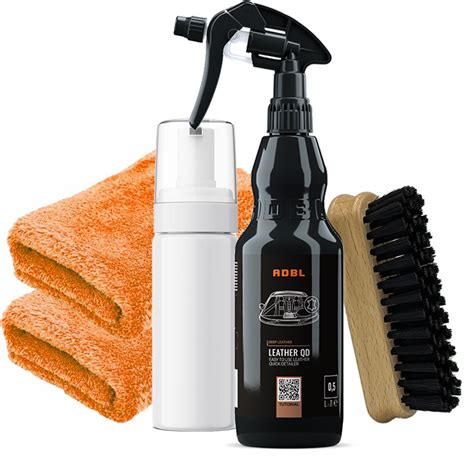 ADBL Leather Cleaner QD Zestaw do czyszczenia skóry czyści zabezpiecza