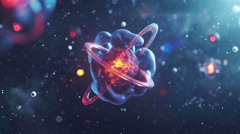 Realistic atom background | Premium AI-generated image