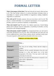 Formal Letter Structure ESL Worksheet By Iuliana11