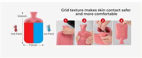 Amazon Hometop Premium Classic Rubber Hot Water Bottle Red Health Household