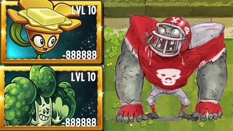 PvZ 2 Gameplay 999 Plants Max Level VS All Star Zombie LEVEL 50 Who