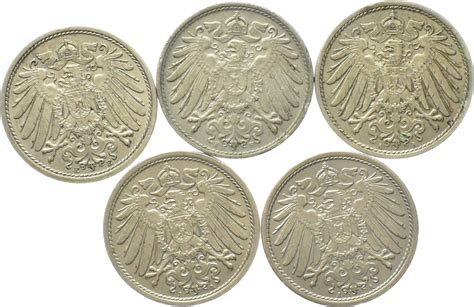 Deutschland Lot Von X Pfennig Grosser Adler