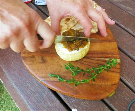 Cedar Planked Brie With Gin Infused Caramelized Onions 5 Easy Steps