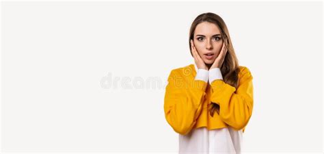 Brunette Girl Is Showing Zip Gesture As If Shutting Mouth On Key